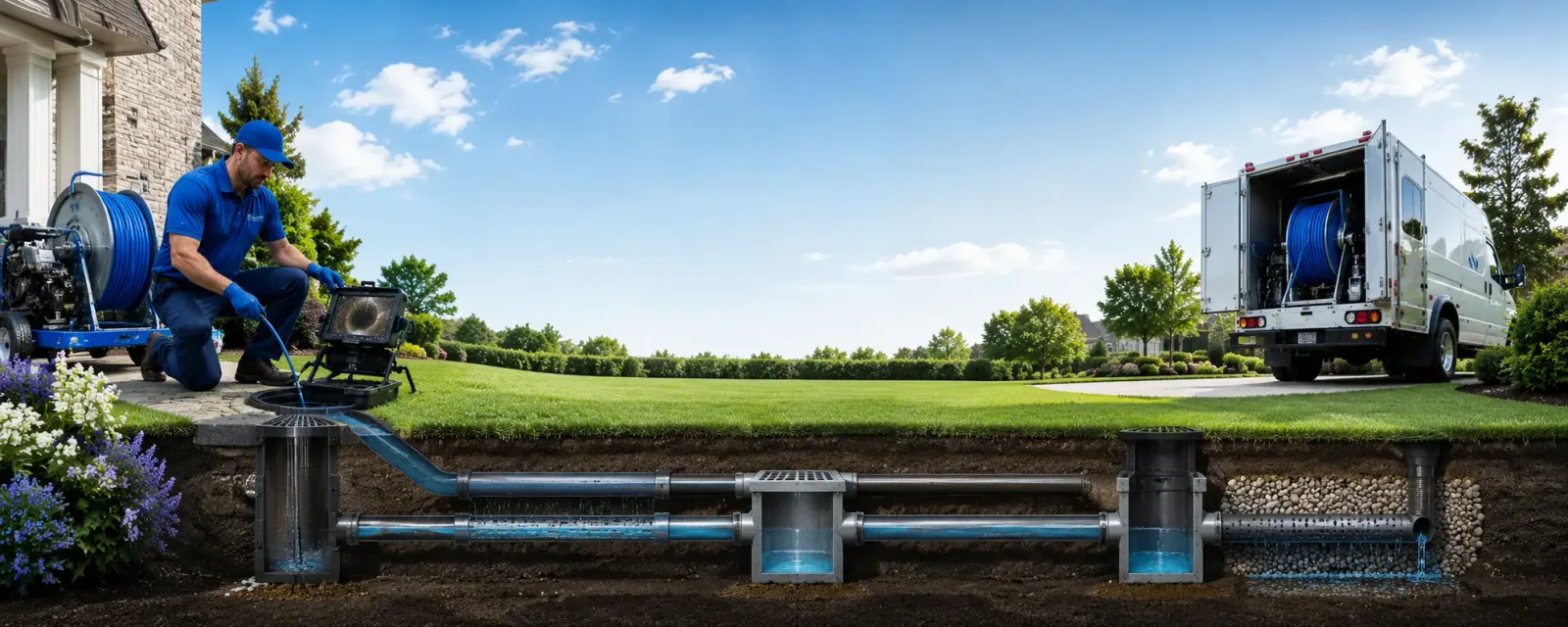 Outdoor drain cleaning information for Union Center, SD
